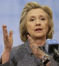 Hillary Rodham Clinton speaks to the reporters at United Nations headquarters, Tuesday, March 10, 2015. Clinton conceded that she should have used a government email to conduct business as secretary of state, saying her decision was simply a matter of "convenience." (AP Photo/Seth Wenig)