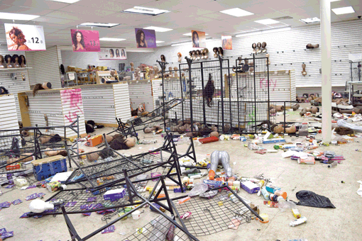 Baltimore looters destroyed a Korean-owned beauty supply store. 