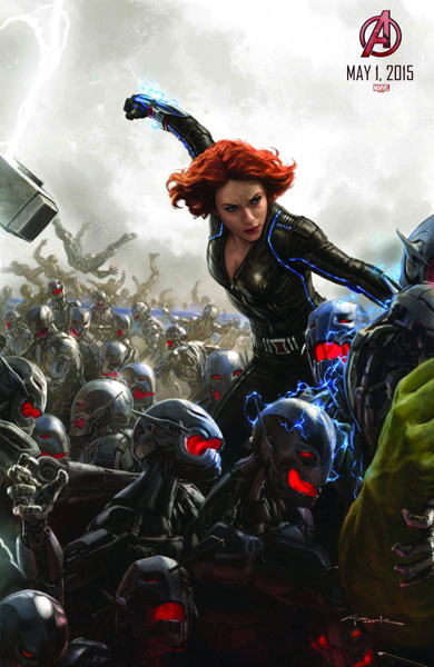 Painting of "Avengers: Age of Ultron" character Black Widow by Marvel Studios concept artist Andy Park (Courtesy of Marvel Studios/Disney)