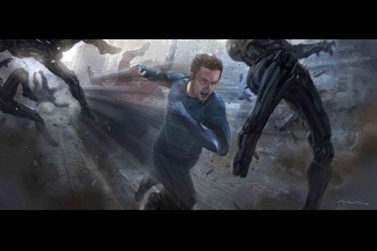 "Avengers: Age of Ultron" character Quicksilver by Marvel Studios concept artist Andy Park (Courtesy of Marvel Studios/Disney)