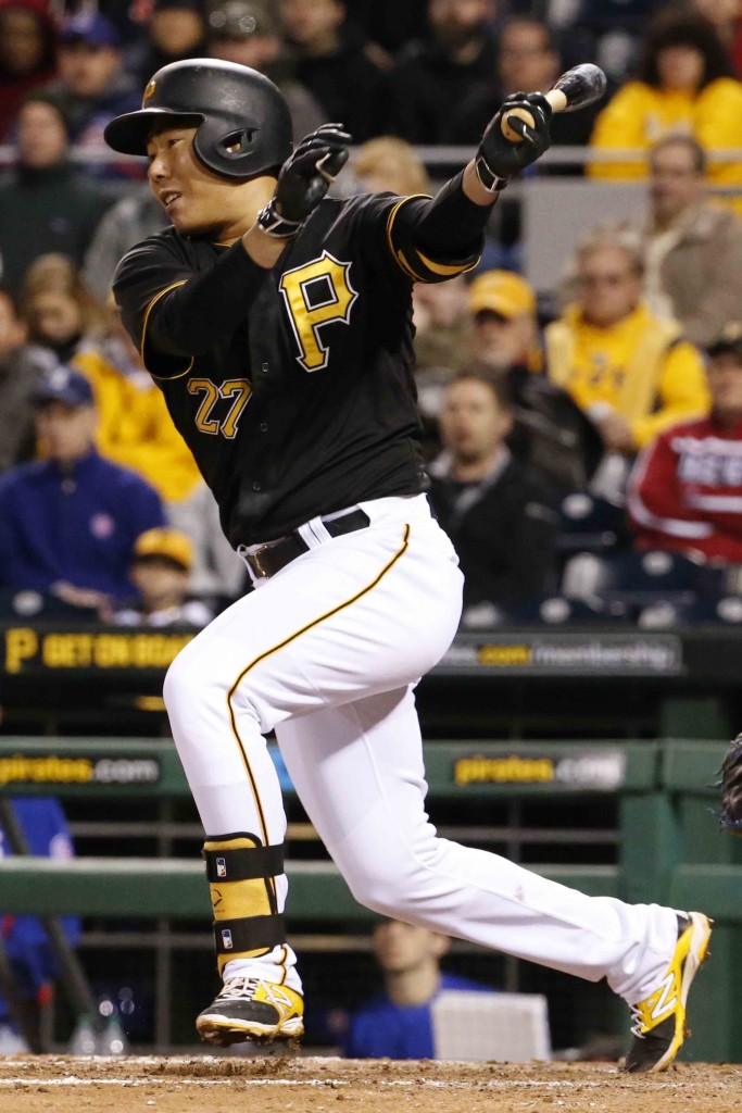 Pittsburgh Pirates' Kang Jung-ho (AP Photo/Gene J. Puskar)