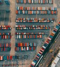 rows of cargo containers. Fun fact: the Los Angeles and Long Beach ports handle about 40 percent of cargo for the entire country. (Courtesy of Dirk Dallas via Flickr/Creative Commons)