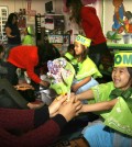 Students at Lily Preschool & Kindergarten in Los Angeles celebrate Mother's Day Friday. (Korea Times)
