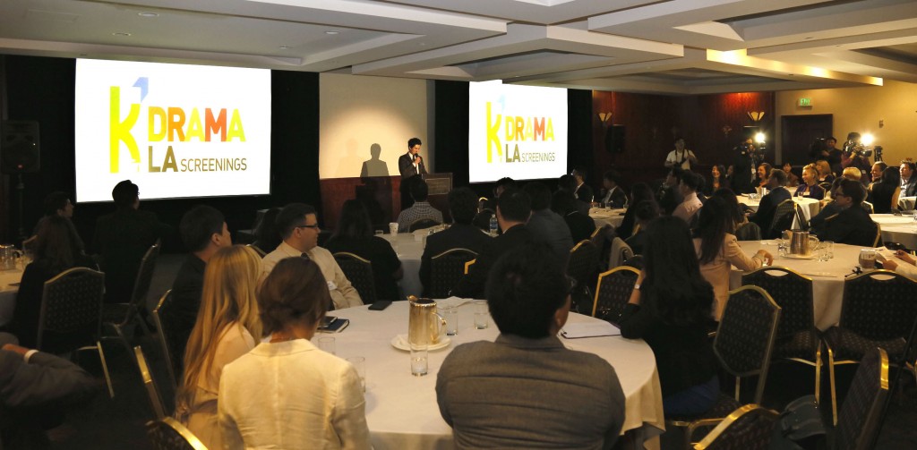 "K-Drama in L.A." was attended by about 100 industry representatives Wednesday at the Hyatt Regency Century Plaza in Los Angeles. (Korea Times)