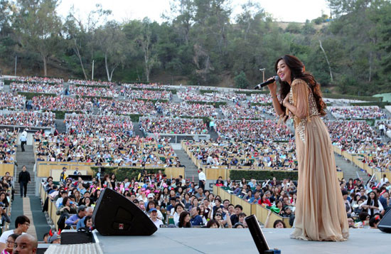 Bada performs at the Hollywood Bowl for the 13th Korea Times Music Festival May 2, 2015. (Korea Times)