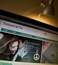 This Saturday, April 11, 2015 photo shows a counterfeit Tiffany & Co., website on a computer monitor in Beijing. In 2014, Tiffany sued to shut at least 199 new counterfeiting websites, but another generation of copycats has already sprung up. (AP Photo/Ng Han Guan)