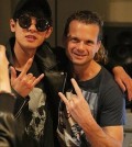 South Korean singer Jung Joon-young, left, and producer Brian Howes (Yonhap)