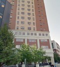 Christine Huh was found stabbed early Sunday morning inside a ninth-floor apartment at the Skyline Tower in New Brunswick. (Google map photo)
