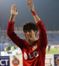 Leverkusen's Son Heung-min (AP Photo/Dmitry Lovetsky)