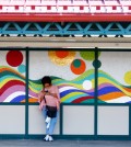 "Have A Happy Day" on the Pelham 6 Line in NYC, by Soonae Tark (Photo courtesy of Soonae Tark)