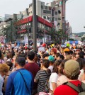 LGBT pride parade in South Korea on June 7, 2014. (Courtesy of Cezzie901 via Flickr/Creative Commons)