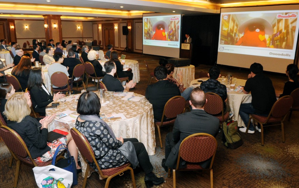 KOCCA and KOTRA hosted the first K-Character Showcase inside the Westin Bonaventure in Downtown Los Angeles Friday. (Park Sang-hyuk/Korea Times)