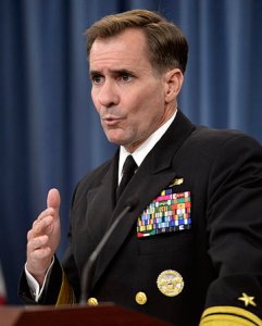 Department of Defense Press Secretary Rear Admiral John Kirby told reporters on Wednesday, June 17, 2015, that the U.S. has no plans to provide food aid to North Korea during its ongoing drought. (AP Photo/Manuel Balce Ceneta)