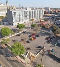 The corner of Vermont Avenue and 6th Street in Koreatown, Los Angeles, where the proposed Korean American National Museum will stand.