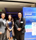 WKMO President Hyun Chul-soo, Helen Kang, David Koh (Choi Kyung-geun/Korea Times)