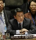 This file photo shows Oh Joon, South Korea's ambassador to the United Nations, speaking at a meeting of the Security Council. (Yonhap)