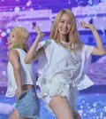 South Korean girl group Girls' Generation performs during a showcase in Seoul on July 7, 2015 to promote its new single album "Party." (Newsis)