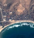 A potential surf spot in Kimchaek, North Korea (Google Earth)