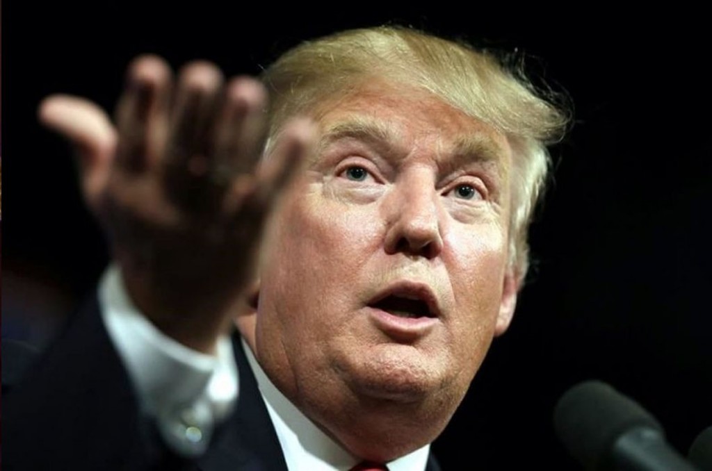 In this June 16, 2015 file photo, Republican presidential candidate Donald Trump speaks to supporters during a rally in Des Moines, Iowa. Donald Trump's lawyers said Trump and the Miss Universe pageant have sued Univision for $500 million on Tuesday, June 30, 2015, claiming Trump's First Amendment rights were violated when the company backed out of its contract to air the Miss USA contest. (AP Photo/Charlie Neibergall, File)