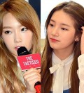 Taeyeon, left, and Suzy. (Newsis)