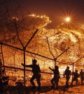 Soldiers prepare along the Korean DMZ. (Yonhap)