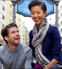 Kyle Martino, left, and Kristen Kish, right, host "36 Hours" on Travel Channel.