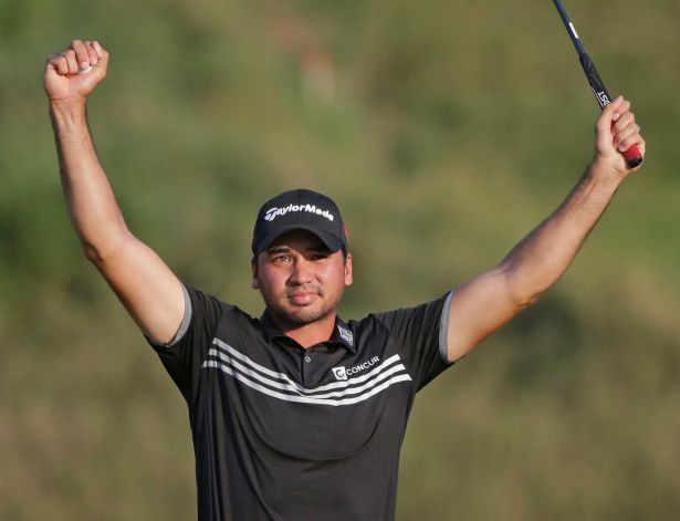Jason Day, of Australia, celebrates after winning the PGA Championship golf tournament Sunday, Aug. 16, 2015, at Whistling Straits in Haven, Wis. (AP Photo/Jae Hong)