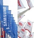 Samsung, LG flags