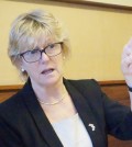 Dame Sally Davies, Britain's chief medical officer, speaks during an interview in southern Seoul on Monday. (Courtesy of the British Embassy in Seoul)
