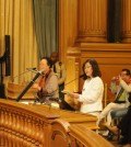 South Korean former comfort woman Lee Yong-soo, 86, spoke to San Francisco's Board of Supervisors Tuesday as she accepted a commendation award.