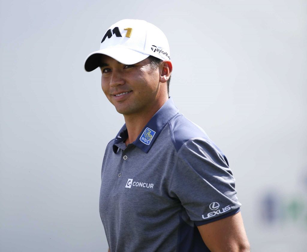 Jason Day, of Australia, smiles as he heads to the first hole during the final round of the BMW Championship golf tournament at Conway Farms Golf Club, Sunday, Sept. 20, 2015, in Lake Forest, Ill. (AP Photo/Charles Rex Arbogast)