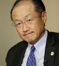 World Bank President Jim Yong Kim speaks to reporters in New York, Thursday, Sept. 24, 2015. (AP Photo/Seth Wenig)