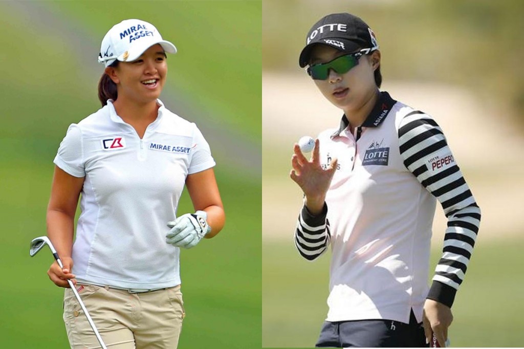 South Korean LPGA Tour Rookies Kim Sei-young, left, and Kim Hyo-joo (AP Photos)