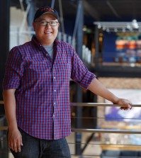 "The Good Dinosaur" Director Peter Sohn is photographed on October 7, 2014 at Pixar Animation Studios in Emeryville, Calif. (Photo by Deborah Coleman / Pixar)