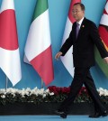 United Nations Secretary General Ban Ki-moon arrives for the G-20 summit in Antalya, Turkey, Sunday, Nov. 15, 2015. The 2015 G-20 Leaders Summit is held near the Turkish Mediterranean coastal city of Antalya on Nov. 15-16, 2015. (AP Photo/Lefteris Pitarakis)