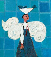 An oil painting of Kim Whan-ki (Yonhap)