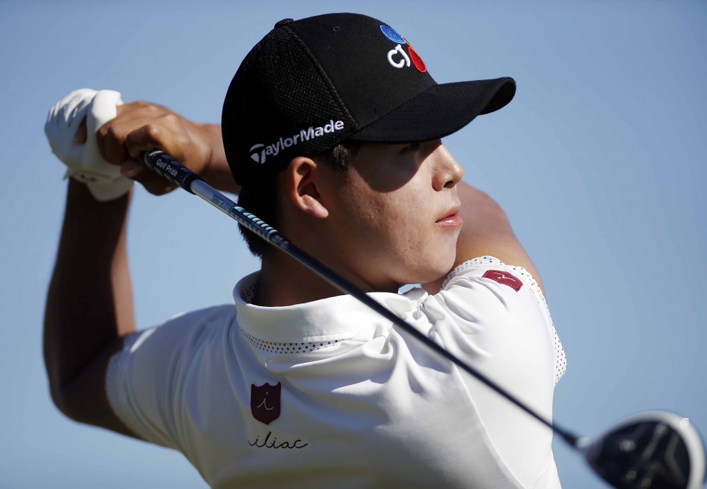 South Korean golfer Kim Si-woo (AP Photo/Isaac Brekken)