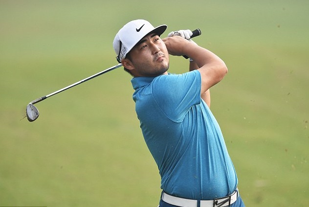 Richard T. Lee leads Korean golfers after the first round of the WGC HSBC Championship in Shanghai, China. (AP Photo/Wong Maye-E)