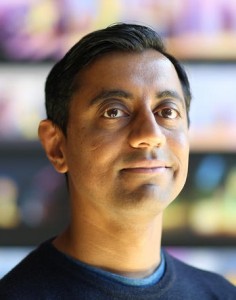 Sanjay Patel is photographed at Pixar Animation Studios in Emeryville, Calif. (Photo by Deborah Coleman / Pixar)