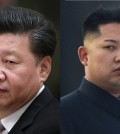 Chinese President Xi Jinping, left, and North Korean leader Kim Jong-un. (AP Photos)