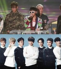 BigBang, top, and EXO