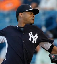 Former New York Yankees' pitcher Esmil Rogers just signed the biggest contract for a foreign player over in the Korean Baseball Organization. (AP Photo/Kathy Willens)