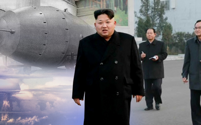 The North's leader made the H-bomb claims last week, saying the country has become a "powerful nuclear weapons state." (Yonhap)