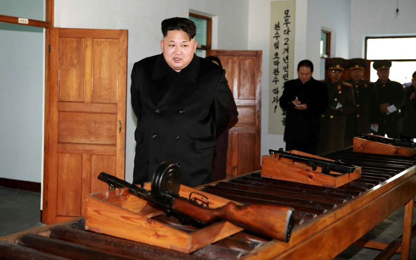 North Korean leader Kim Jong-un inspects the Phyongchon Revolutionary Site in Pyongyang. (KCNA/Yonhap)