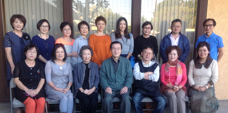 Members of the Korean American community fine arts association in Orange County