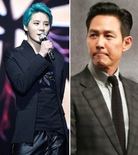 Junsu, left, and Lee Jung-jae.