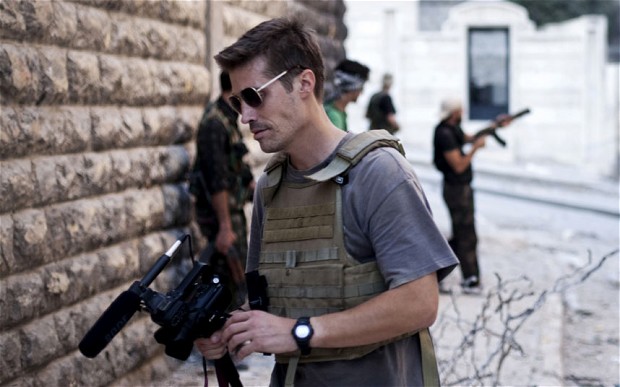 Journalist James Foley in Aleppo, Syria, in September 2012. (AP)