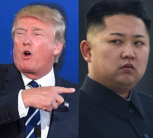 Trump, Kim Jong-un 