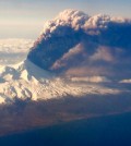 In this Sunday, March 27, 2016, photo, Pavlof Volcano, one of Alaska’s most active volcanoes, erupts, sending a plume of volcanic ash into the air. The Alaska Volcano Observatory says activity continued Monday. Pavlof Volcano is 625 miles southwest of Anchorage on the Alaska Peninsula, the finger of land that sticks out from mainland Alaska toward the Aleutian Islands. (Colt Snapp via AP)