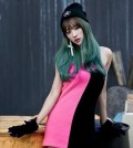 Hani, a member of K-pop girl group EXID, poses for photographers in this undated photo released by her agency Banana Culture. (Yonhap)